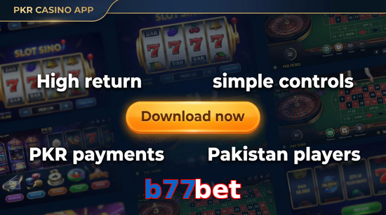 Main screen of B77bet gamedownload page for PK players