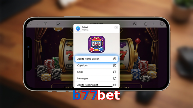 Game list for B77bet ios section